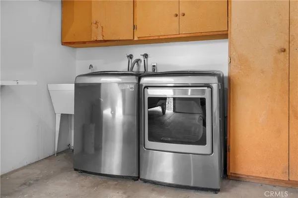 a close view of a refrigerator in kitchen