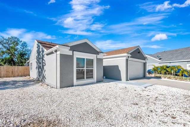 a view of a house with a patio