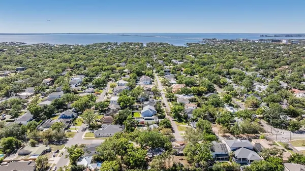 a view of a large green field