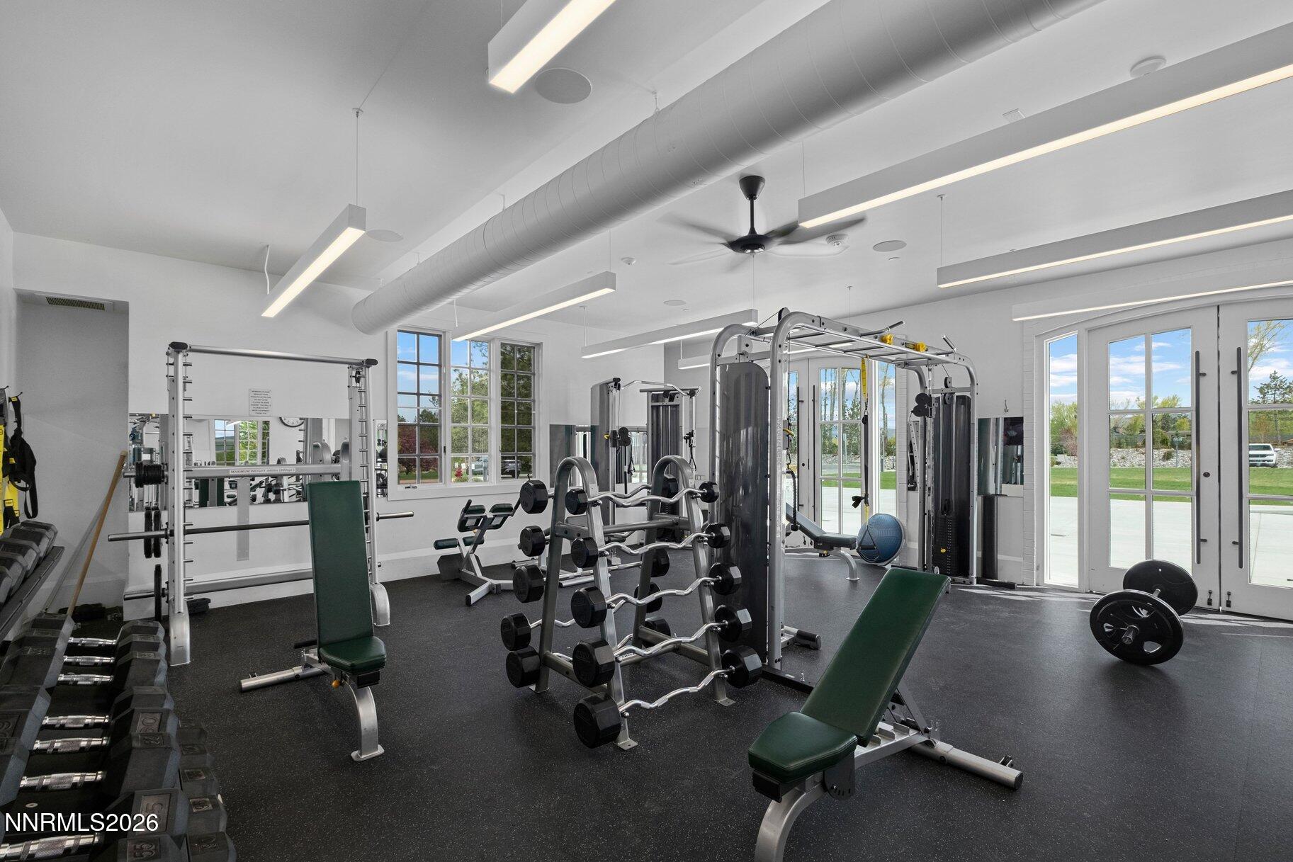6110 South Pleasant Oak Trail Reno, NV 89511 - Photo 58 of 66 a view of a room with gym equipment