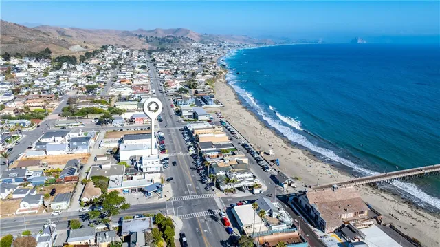 a view of an ocean beach