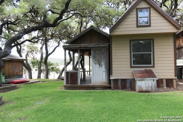 a house view with a garden space