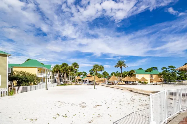 a view of yard with outdoor seating