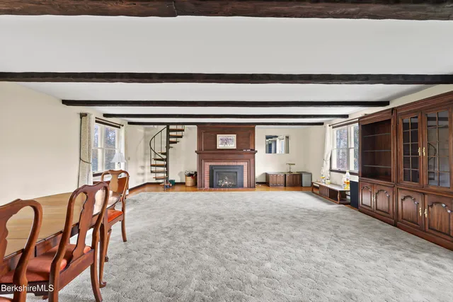 a view of a livingroom with furniture and a couch