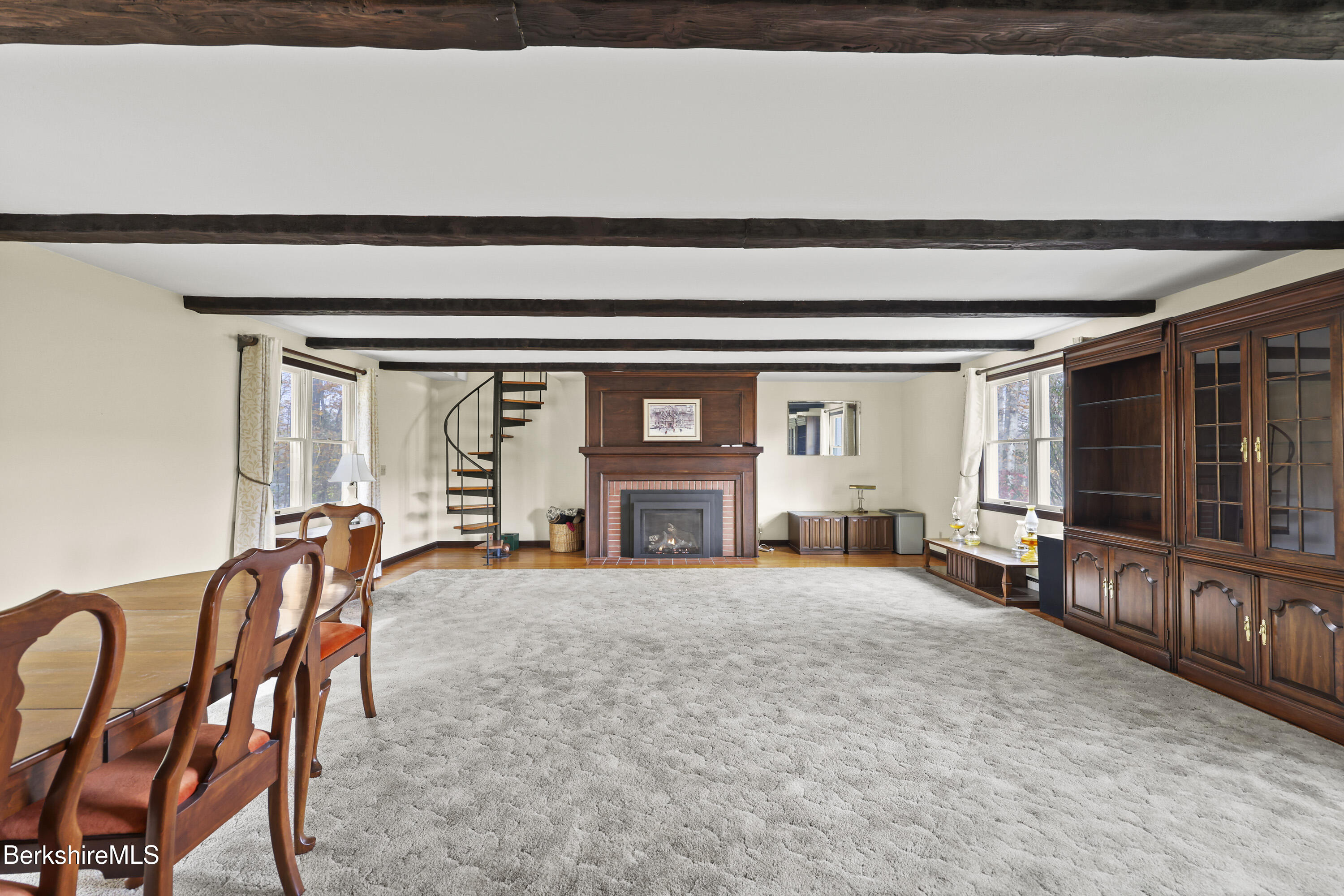 1772 Swamp Road Richmond, MA 01254 - Photo 20 of 62 a view of livingroom with furniture and large window
