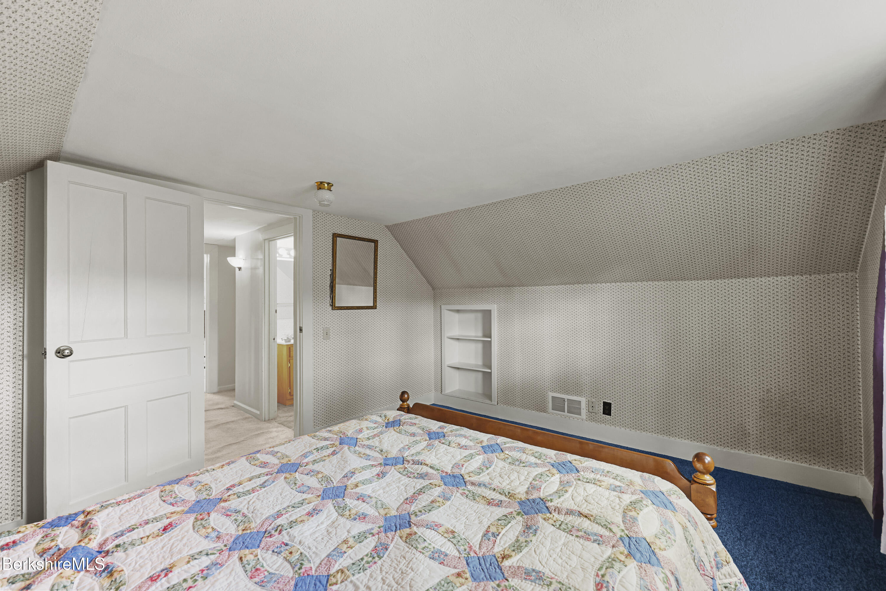 1772 Swamp Road Richmond, MA 01254 - Photo 40 of 62 a bedroom with a bed and wooden floor