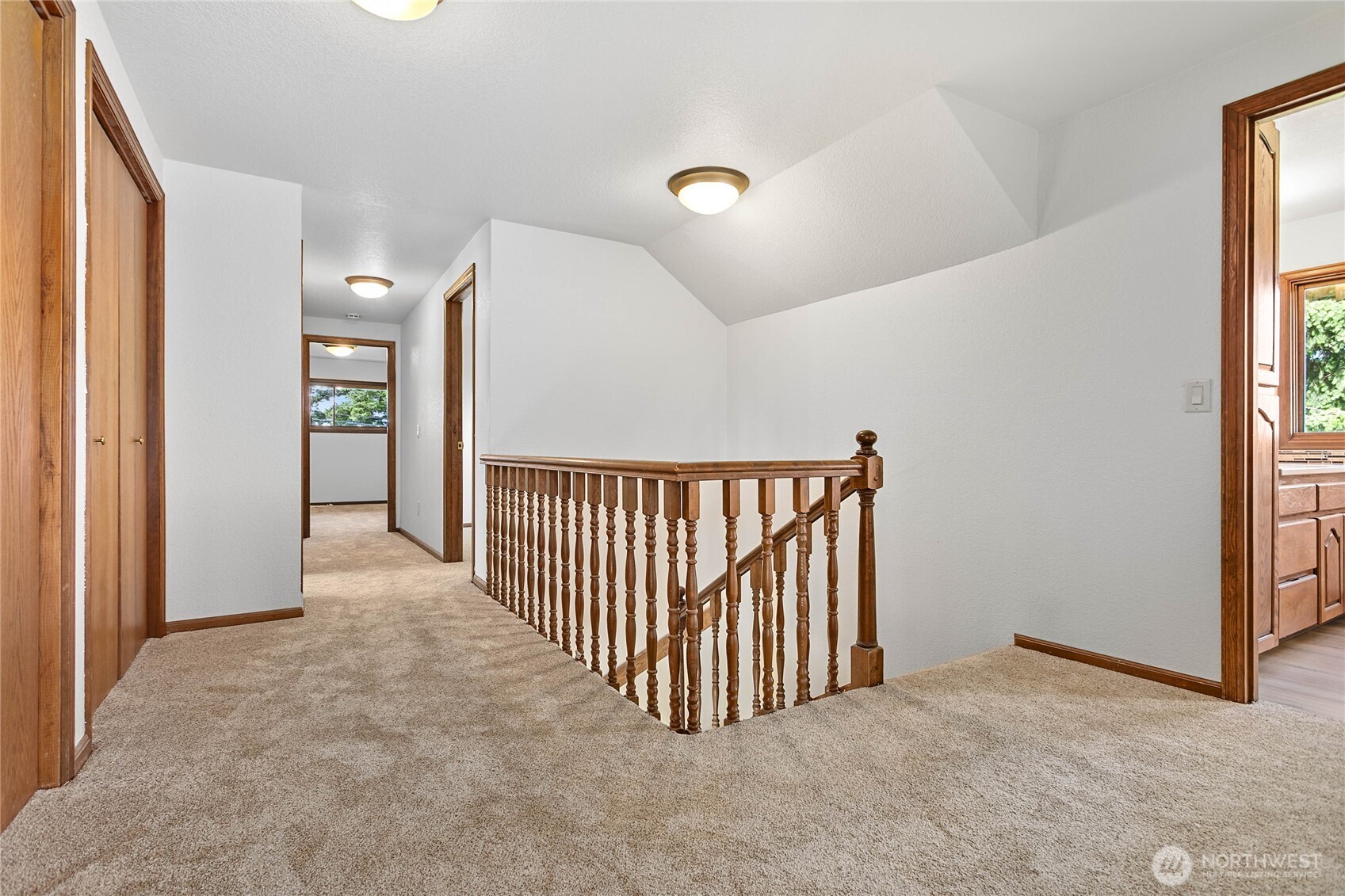 1133 East Pole Road Everson, WA 98247 - Photo 24 of 40 a view of a hallway with window and stairs