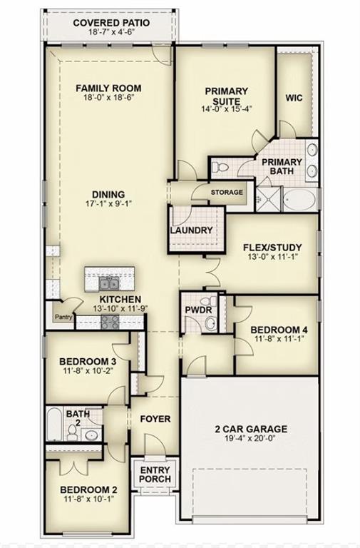 1208 Redcoat Drive Forney, TX 75126 - Photo 33 of 37 2907 hanscom plan 1