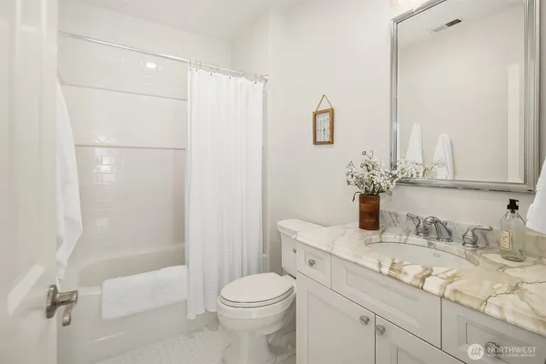 a view of hall with wooden floor