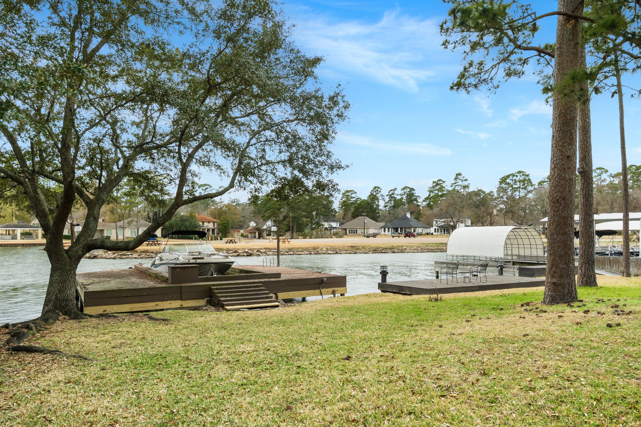 3203 Poe Drive Montgomery, TX 77356 - Photo 31 of 36 Another view of back yard looking toward boat dock
