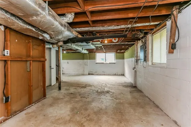 a view of storage and utility room