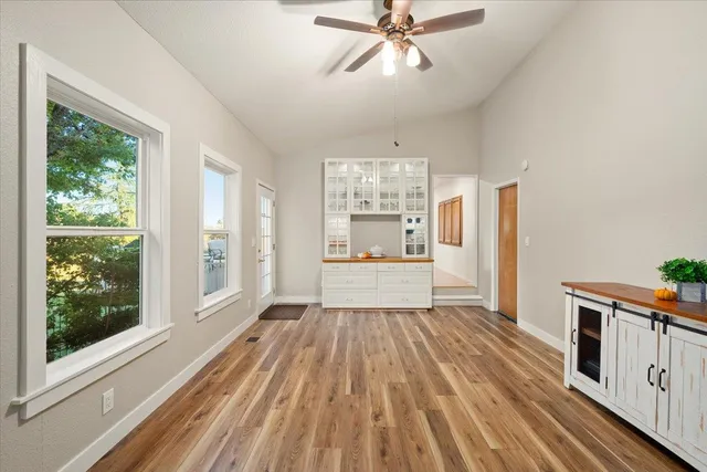 a view of balcony with chairs