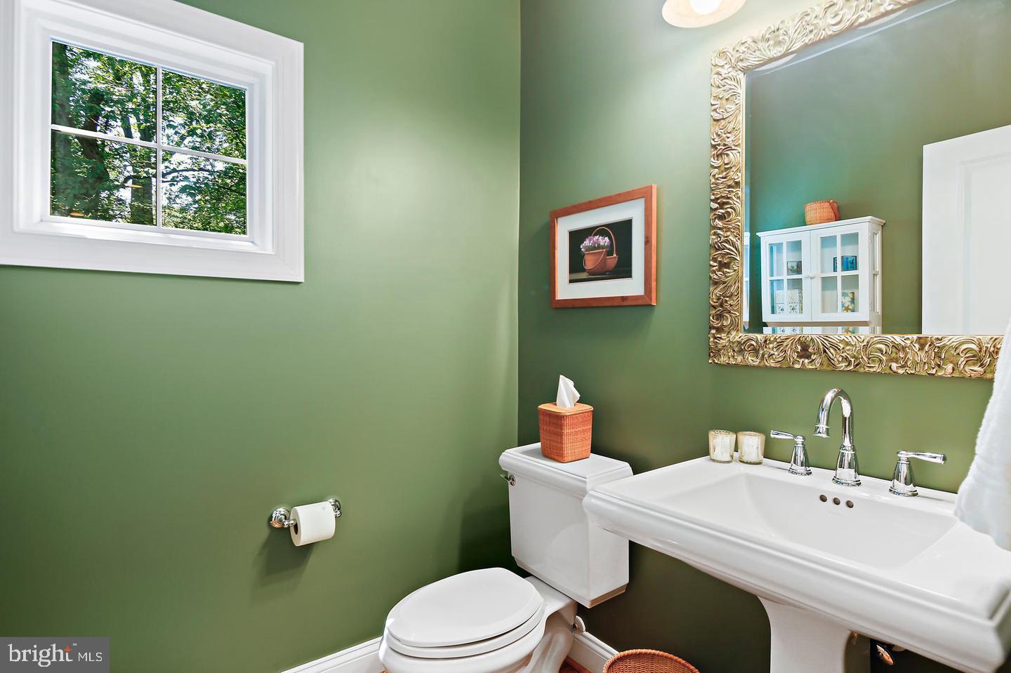 7307 Morgan Road Woodbine, MD 21797 - Photo 14 of 82 Charming green-hued bathroom oasis.
