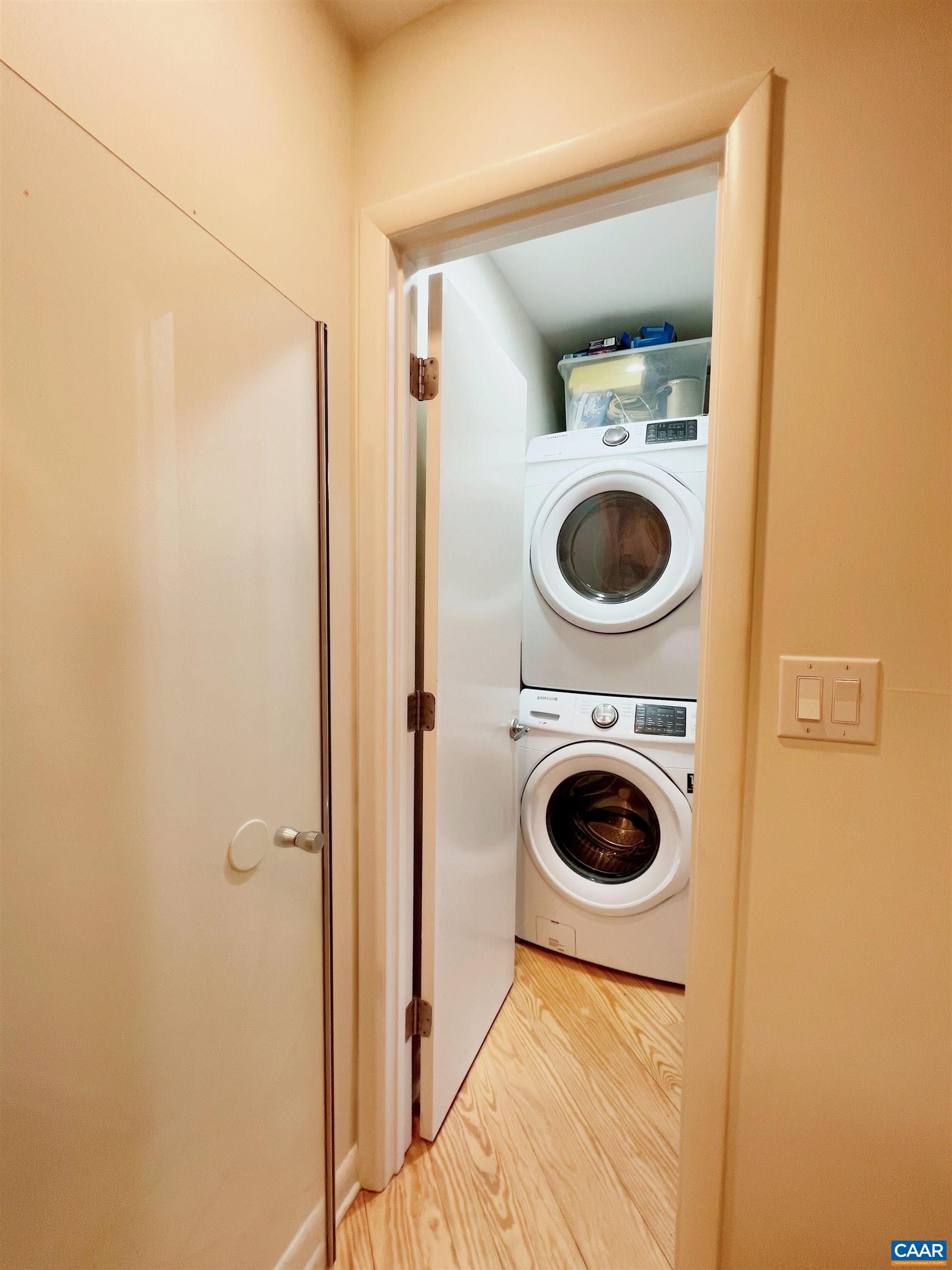 1238 Chatham Ridge Charlottesville, VA 22901 - Photo 18 of 19 a bathroom with a washer and dryer