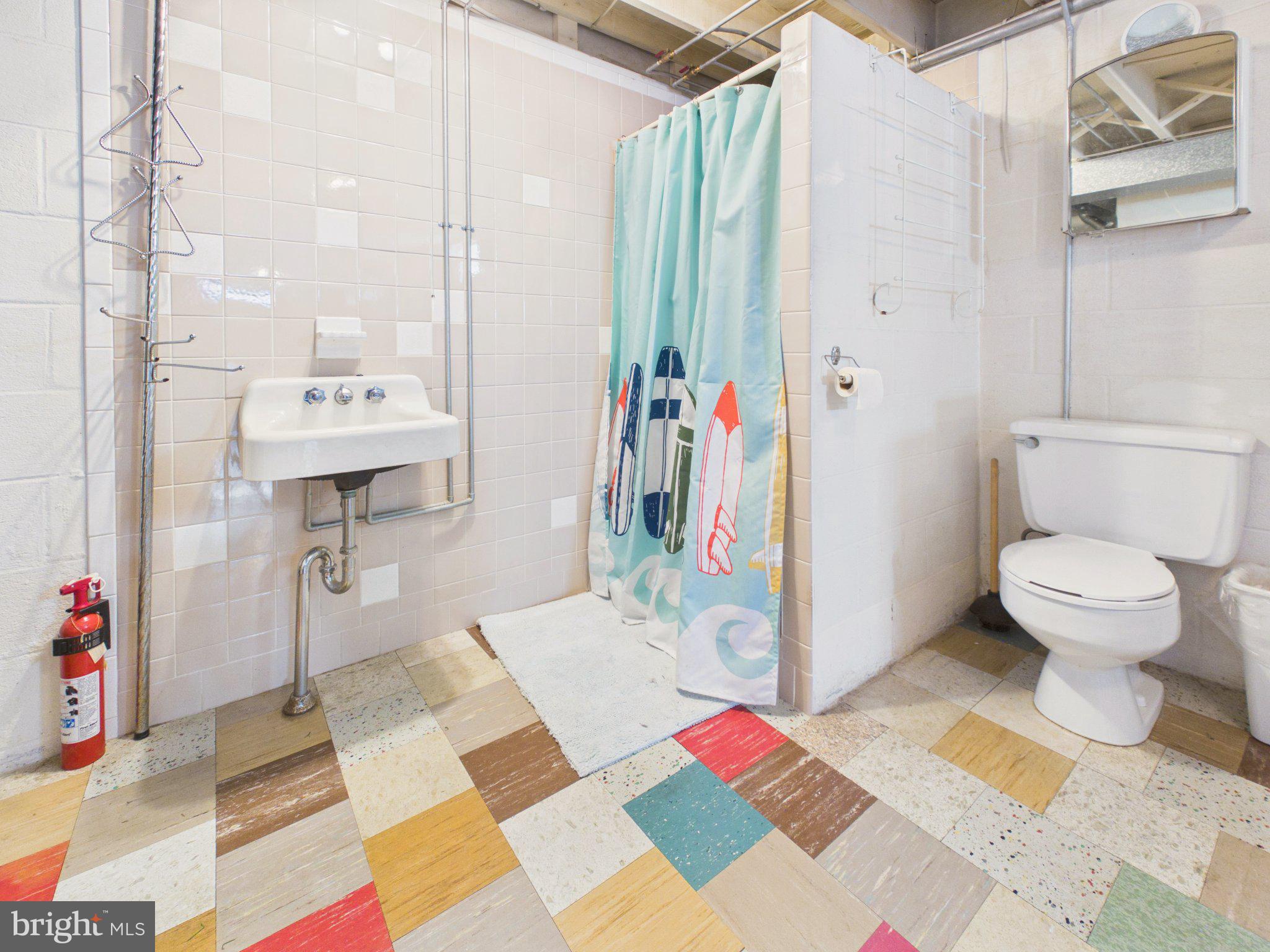 347 George Street Hanover, PA 17331 - Photo 37 of 42 Colorful bathroom with playful decor.