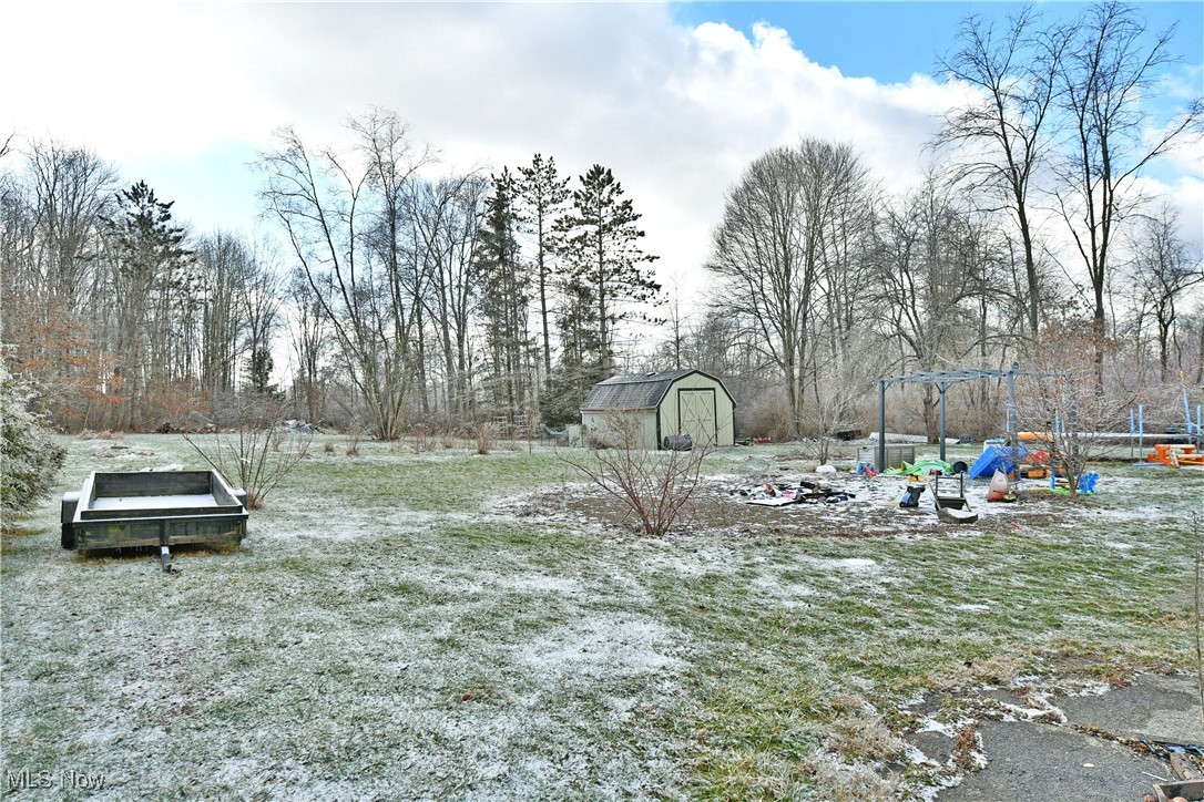 6370 Stewart Sharon Road Hubbard, OH 44425 - Photo 14 of 19 View of yard with a storage shed