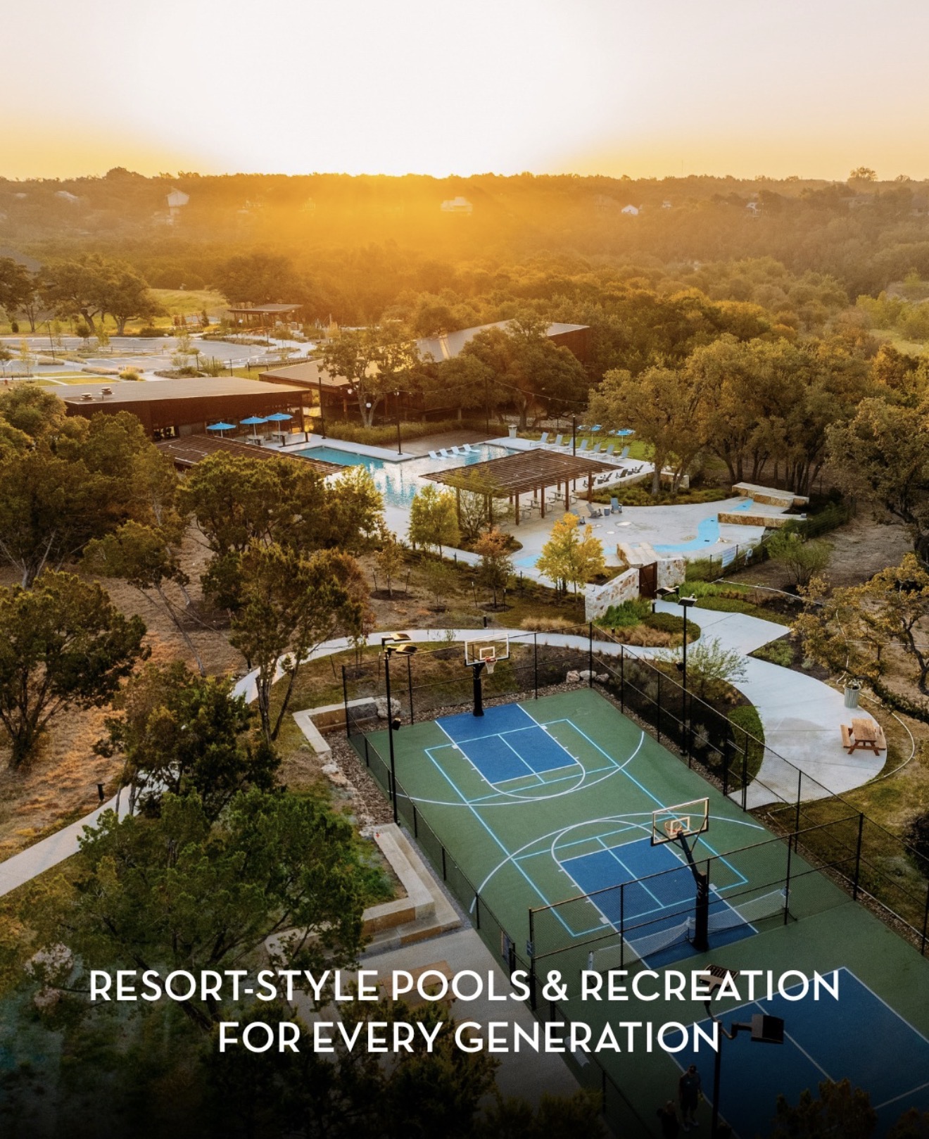 225 Diamondback Drive Georgetown, TX 78628 - Photo 38 of 39 Aerial view at dusk of view of amenity center area