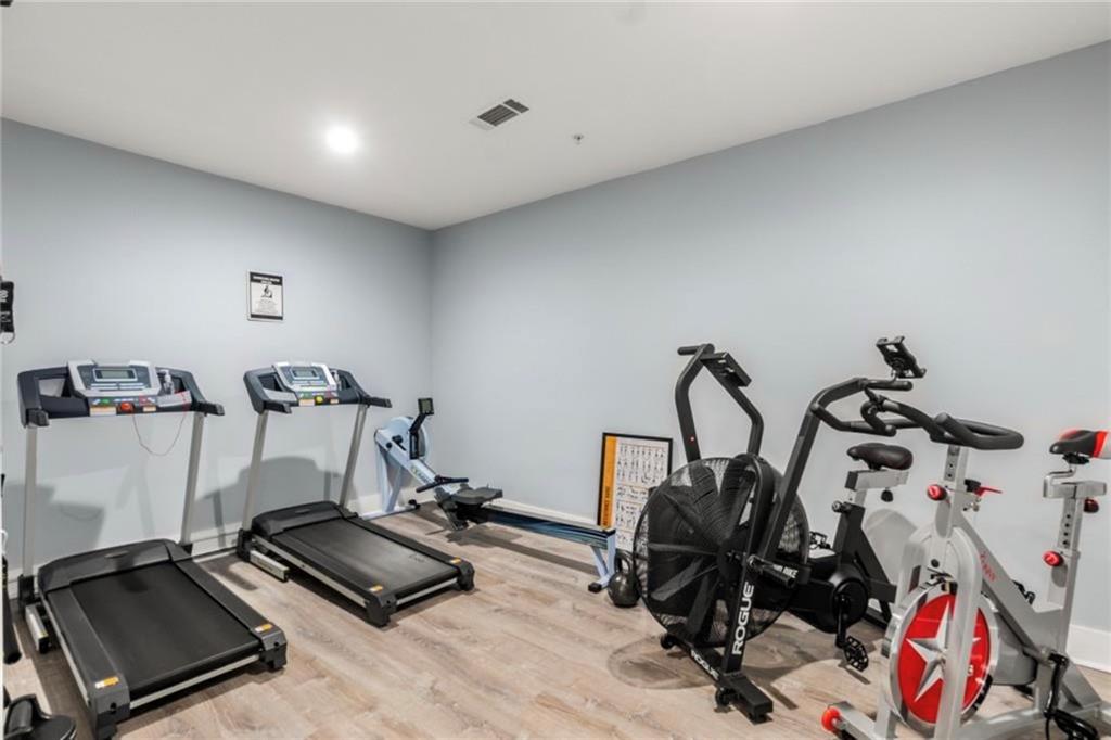 3655 Peachtree Road Northeast, Unit 304 Atlanta, GA 30319 - Photo 34 of 36 a view of a room with gym equipment