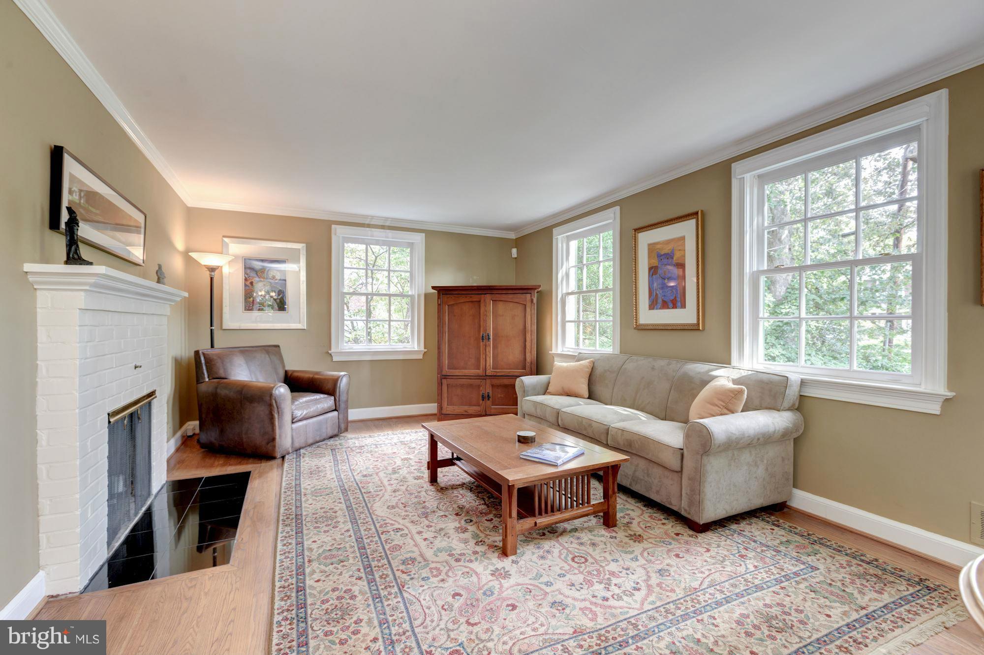 1654 Birch Road McLean, VA 22101 - Photo 13 of 30 Front Living Room w/ Decorative Fireplace