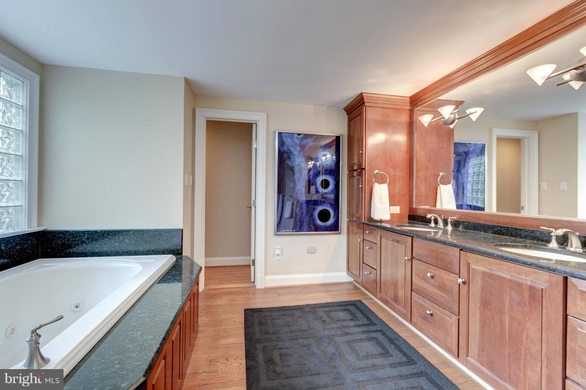 1654 Birch Road McLean, VA 22101 - Photo 17 of 30 Large Master Bath with Separate Soaking Tub