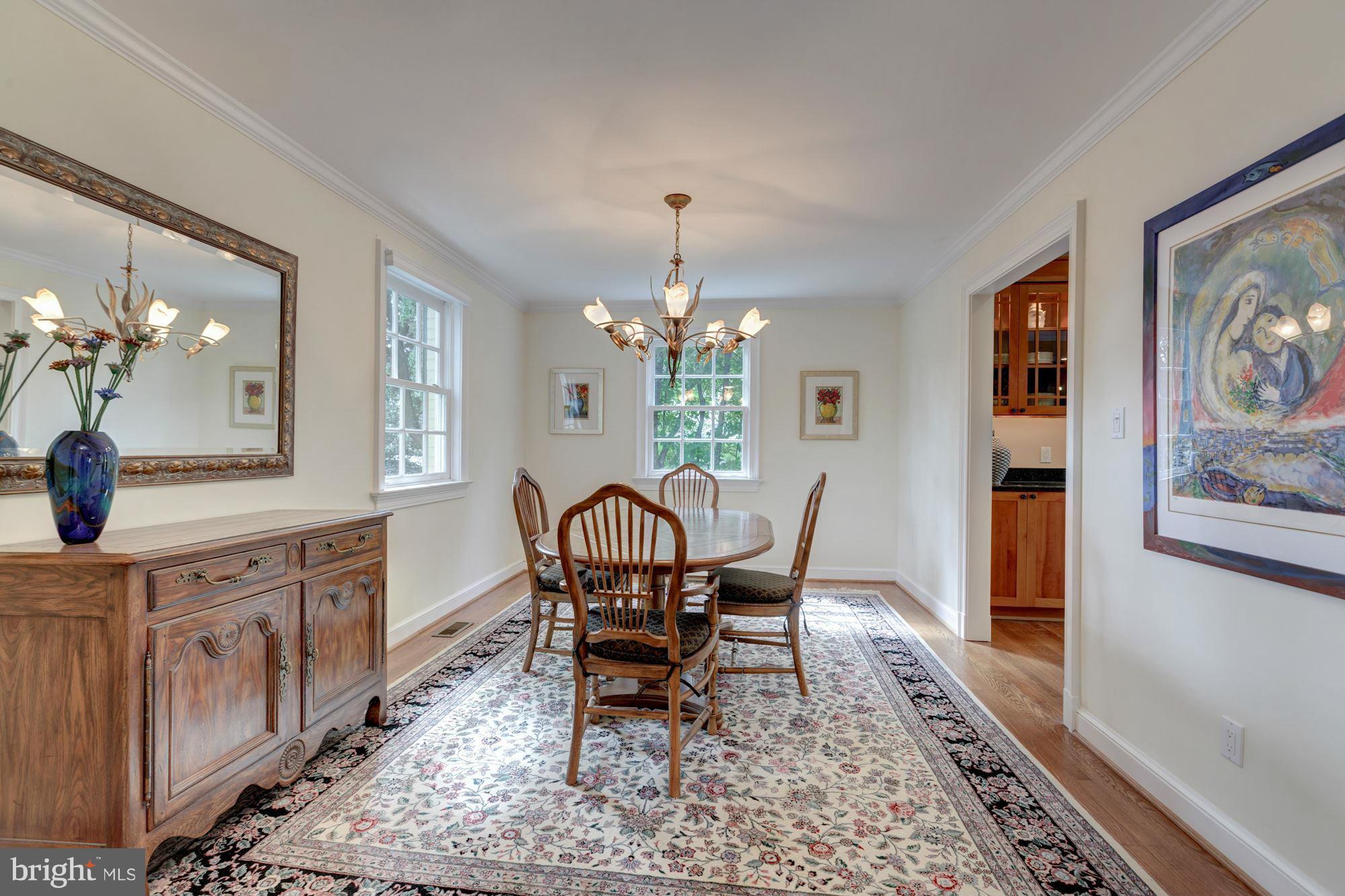 1654 Birch Road McLean, VA 22101 - Photo 4 of 30 Bright Dining Room w/ access to Butler's Pantry