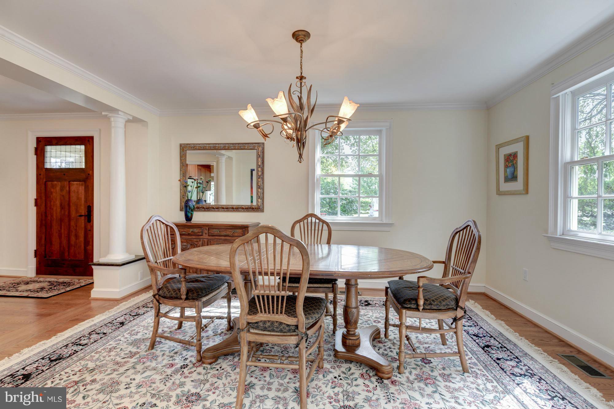 1654 Birch Road McLean, VA 22101 - Photo 5 of 30 Bright Dining Room w/ access to Butler's Pantry
