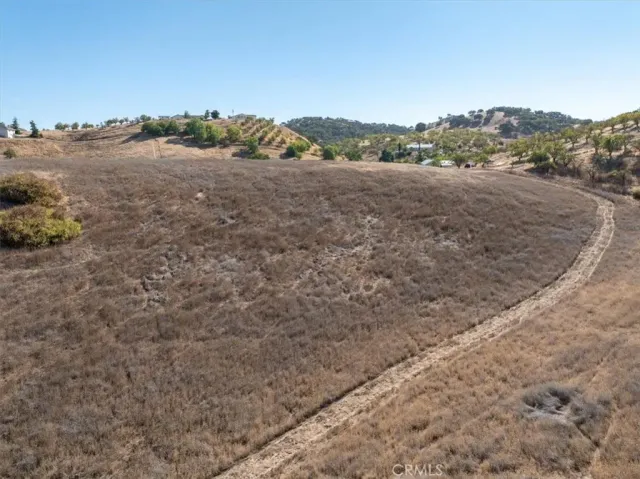 a view of an outdoor space and a mountain view