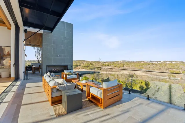 a view of a ocean from balcony