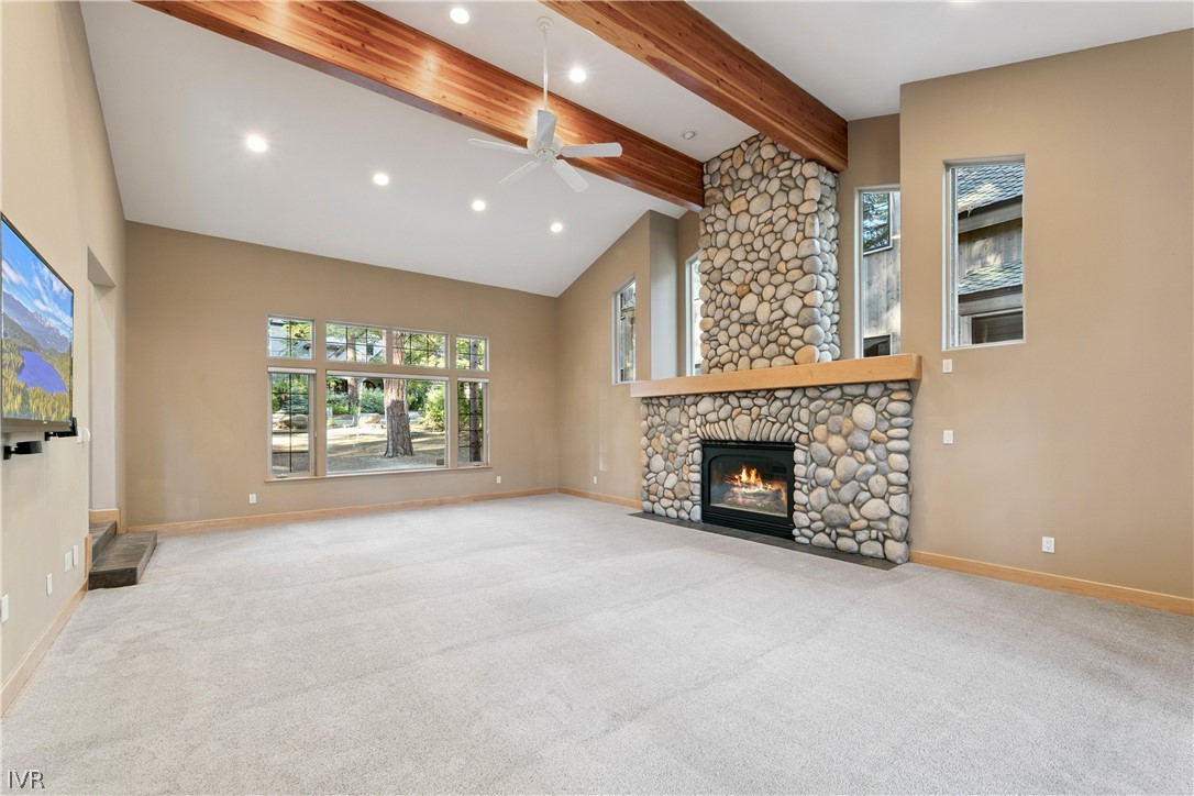 1057 Sawmill Road Incline Village, NV 89451 - Photo 16 of 48 Expansive living room with soaring ceilings and ab