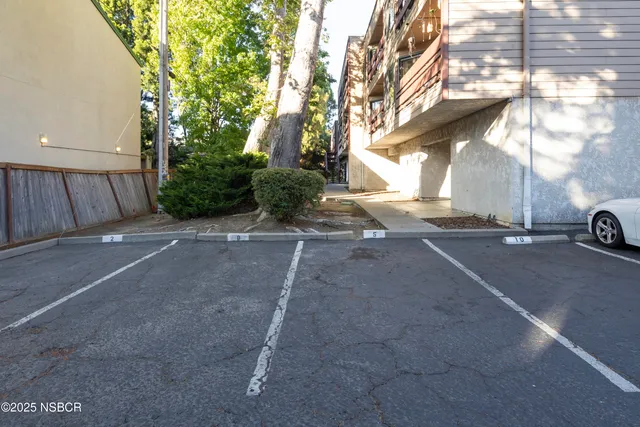 a view of a street with a fire pit