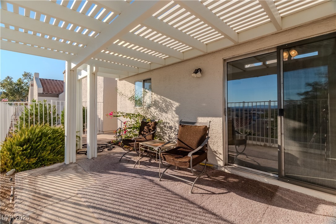 2225 Pebble Creek Lane Laughlin, NV 89029 - Photo 47 of 87 View of patio featuring a pergola