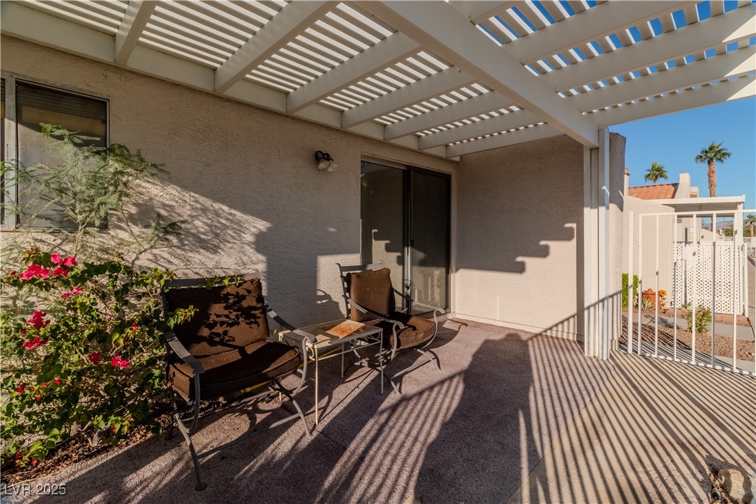 2225 Pebble Creek Lane Laughlin, NV 89029 - Photo 48 of 87 View of patio featuring a pergola