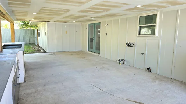 a view of an empty room