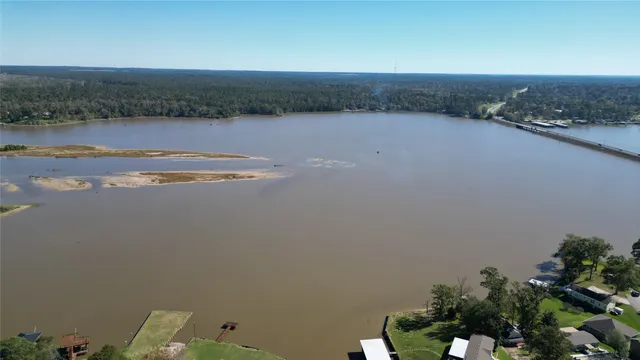 a view of lake and mountain
