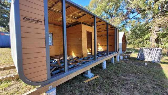 a view of a door of the house