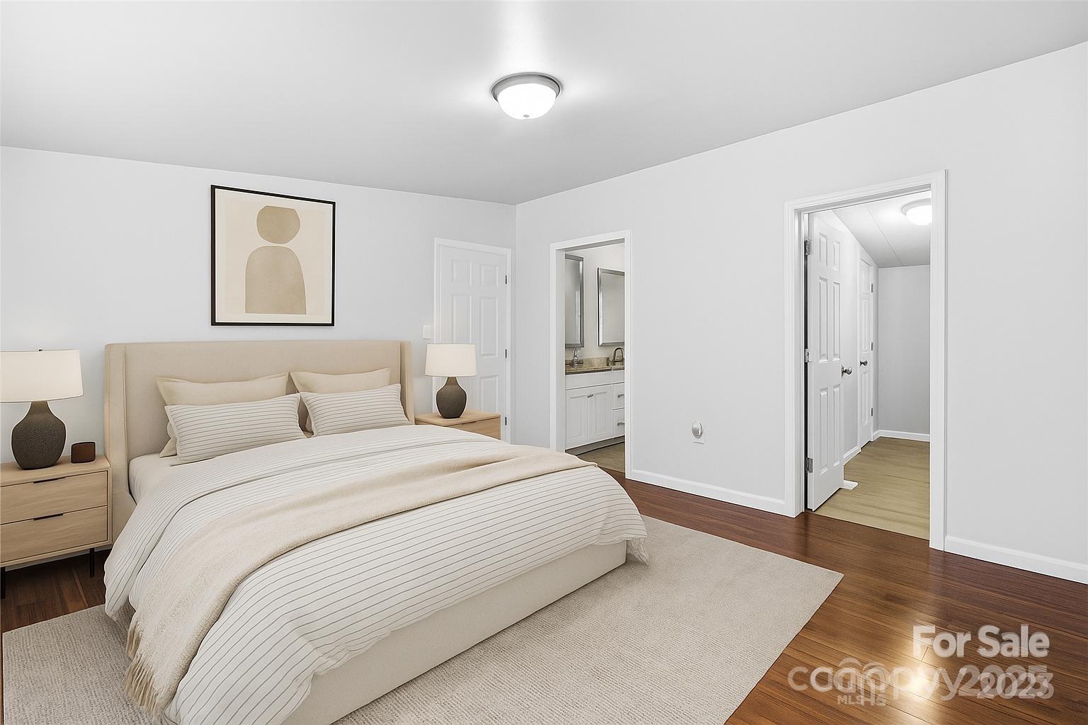 2425 Shoal Creek Church Road Shelby, NC 28152 - Photo 15 of 33 a spacious bedroom with a bed and a walk in closet
