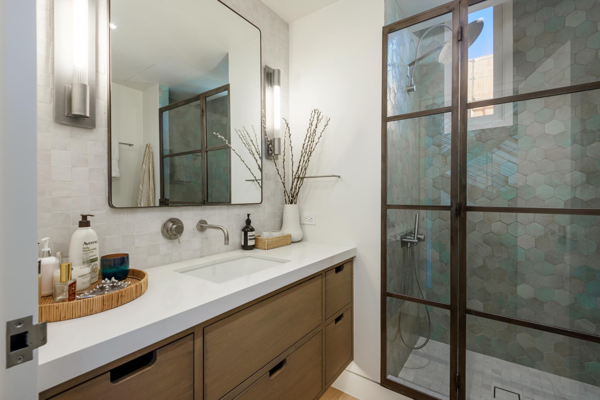 1821 Fernald Point Lane Montecito, CA 93108 - Photo 21 of 28 a bathroom with a sink and mirror