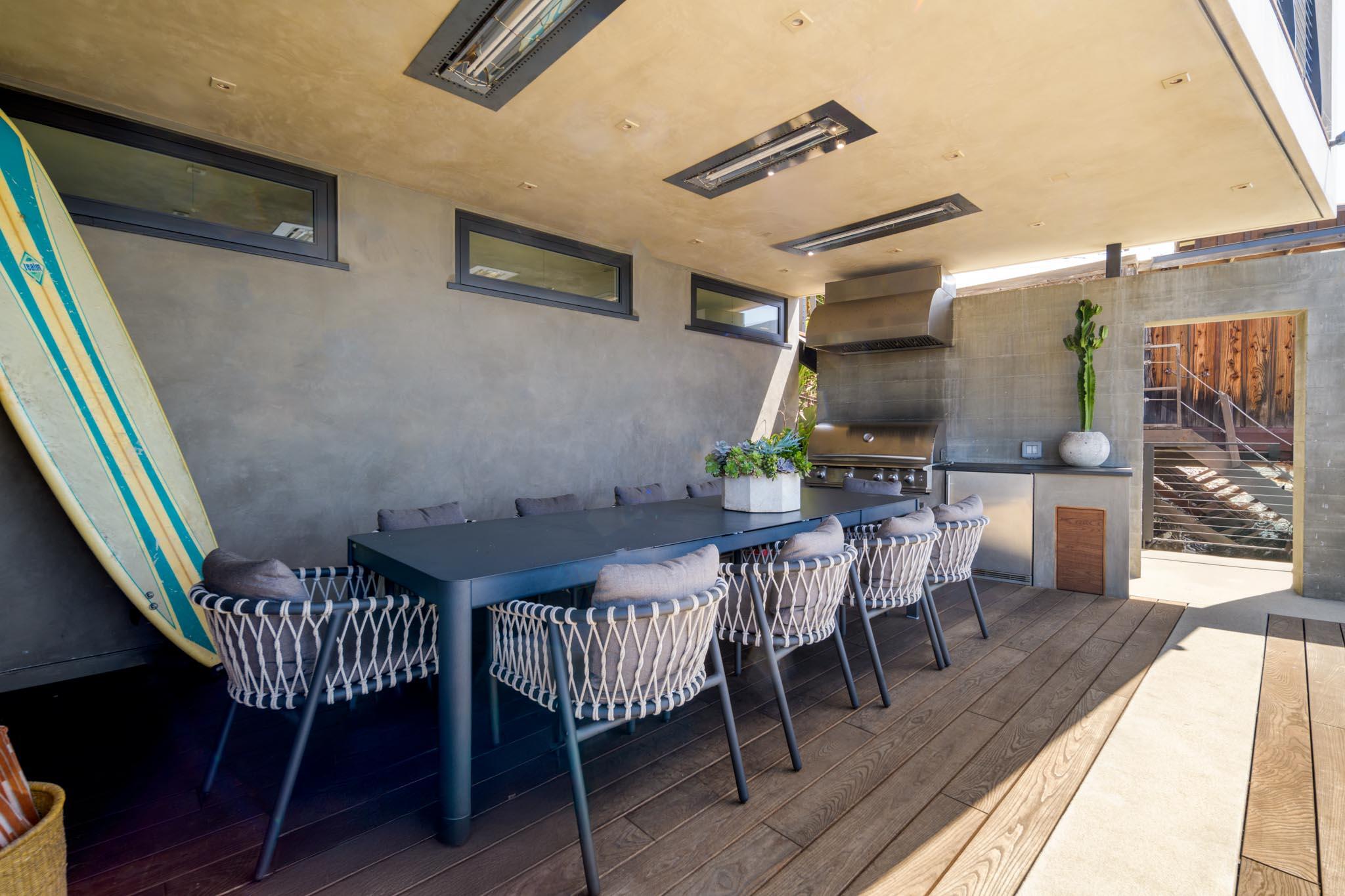 1821 Fernald Point Lane Montecito, CA 93108 - Photo 6 of 28 a view of a dining room with furniture and wooden floor