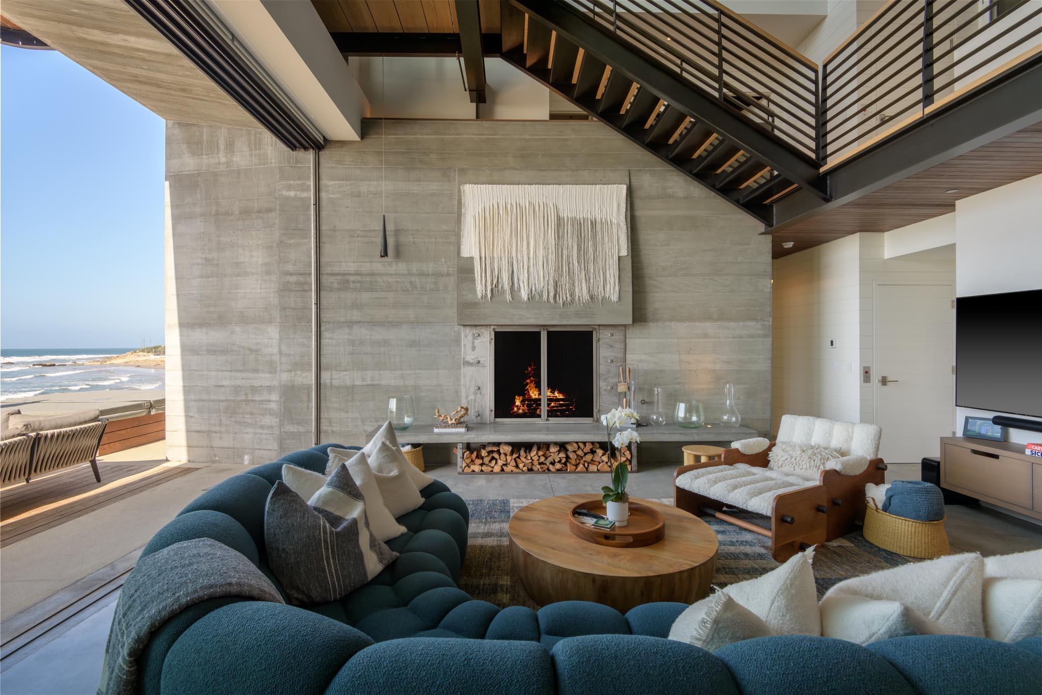 1821 Fernald Point Lane Montecito, CA 93108 - Photo 8 of 28 a living room with furniture and a fireplace