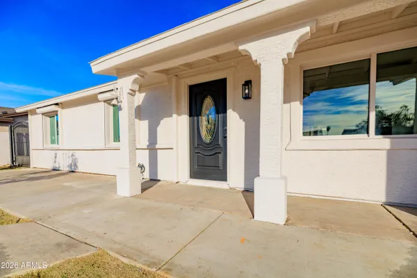 a view of a house with a outdoor space