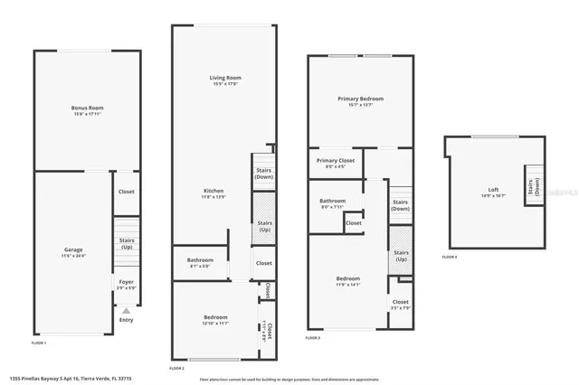 $739,000 | 1355 Pinellas Bayway South, Unit 16, Tierra Verde, FL 33715