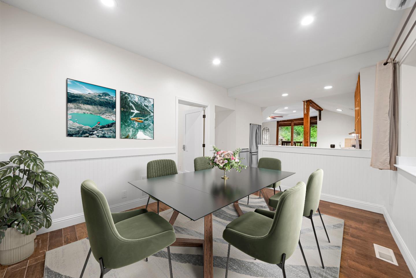 Undisclosed Address Boulder Creek, CA 95006 - Photo 35 of 41 a view of a dining room with furniture and window
