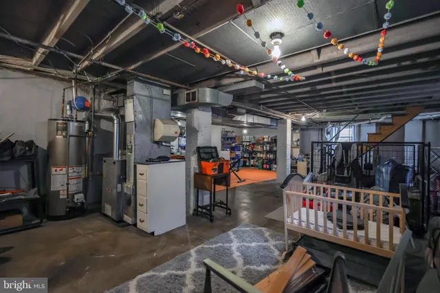 a view of storage and utility room