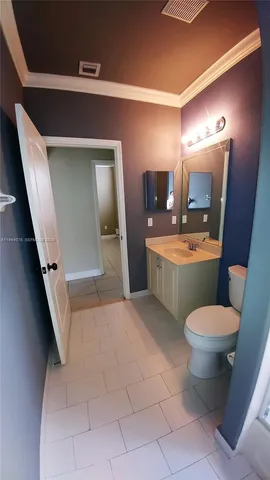 an empty room with closet