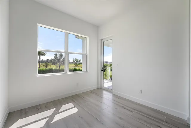 a view of an empty room