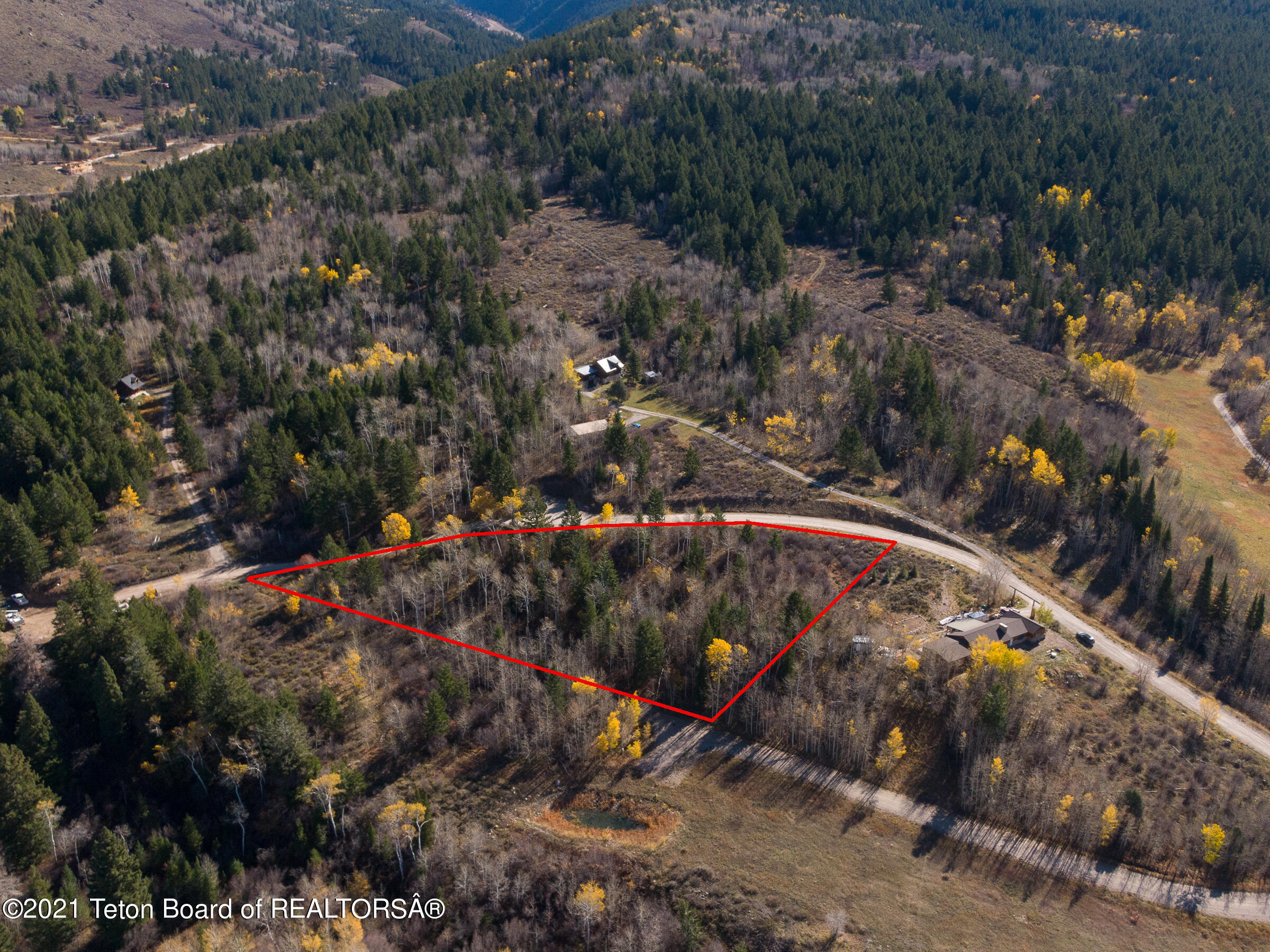 1780 East 5250 Street Victor, ID 83455 - Photo 32 of 36 Overlook Aerials Lot 17 With Boundary Li