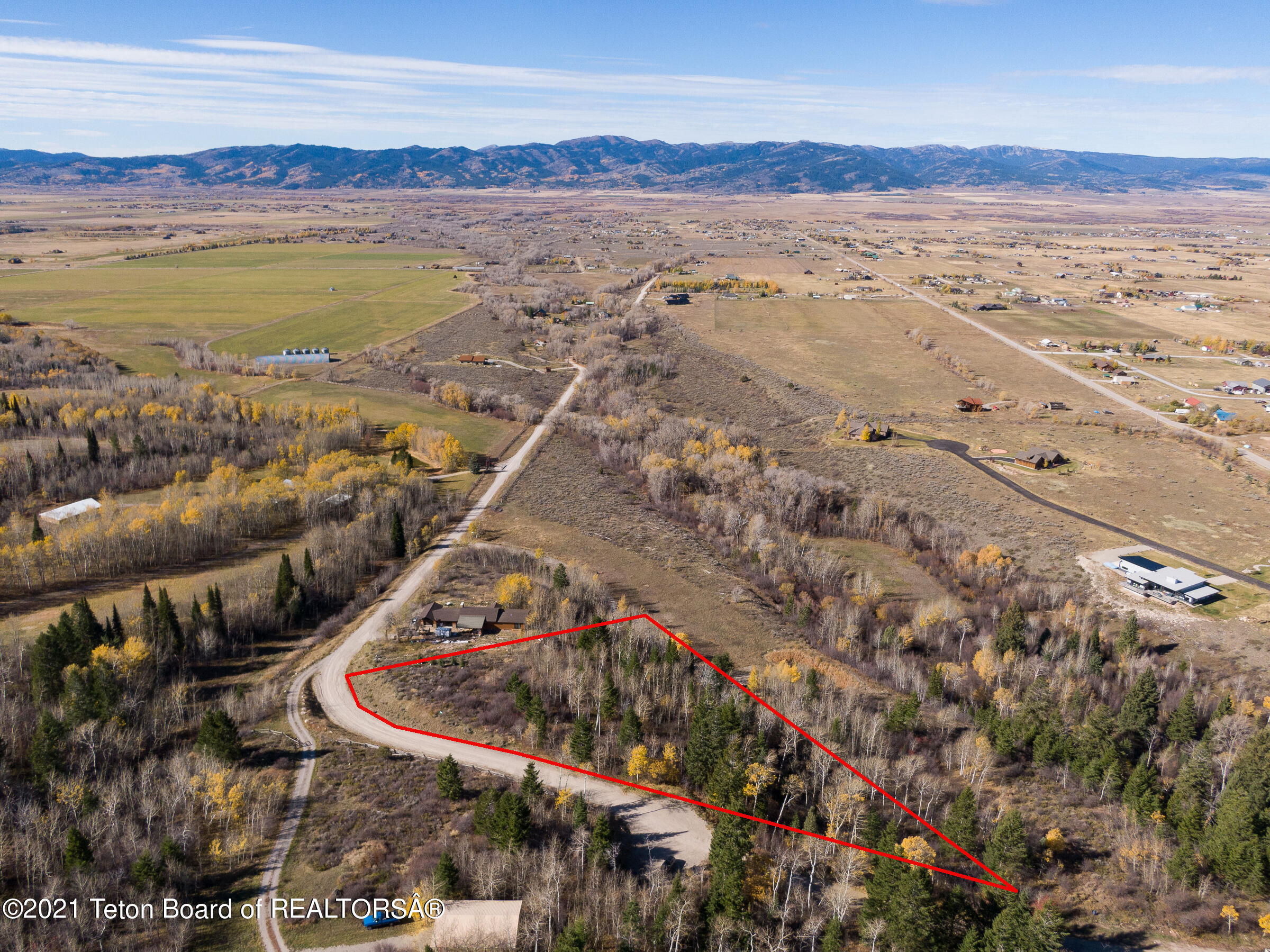 1780 East 5250 Street Victor, ID 83455 - Photo 5 of 36 Overlook Aerials Lot 17 with Boundary Li