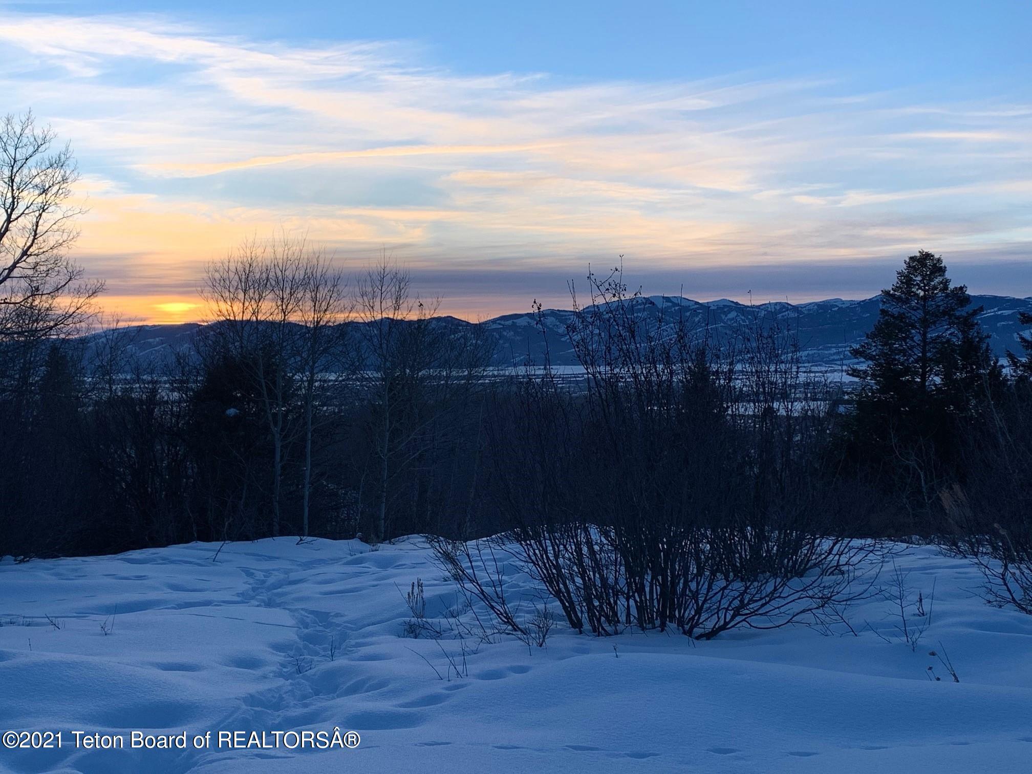 1780 East 5250 Street Victor, ID 83455 - Photo 8 of 36 lot 17 winter sunset from top