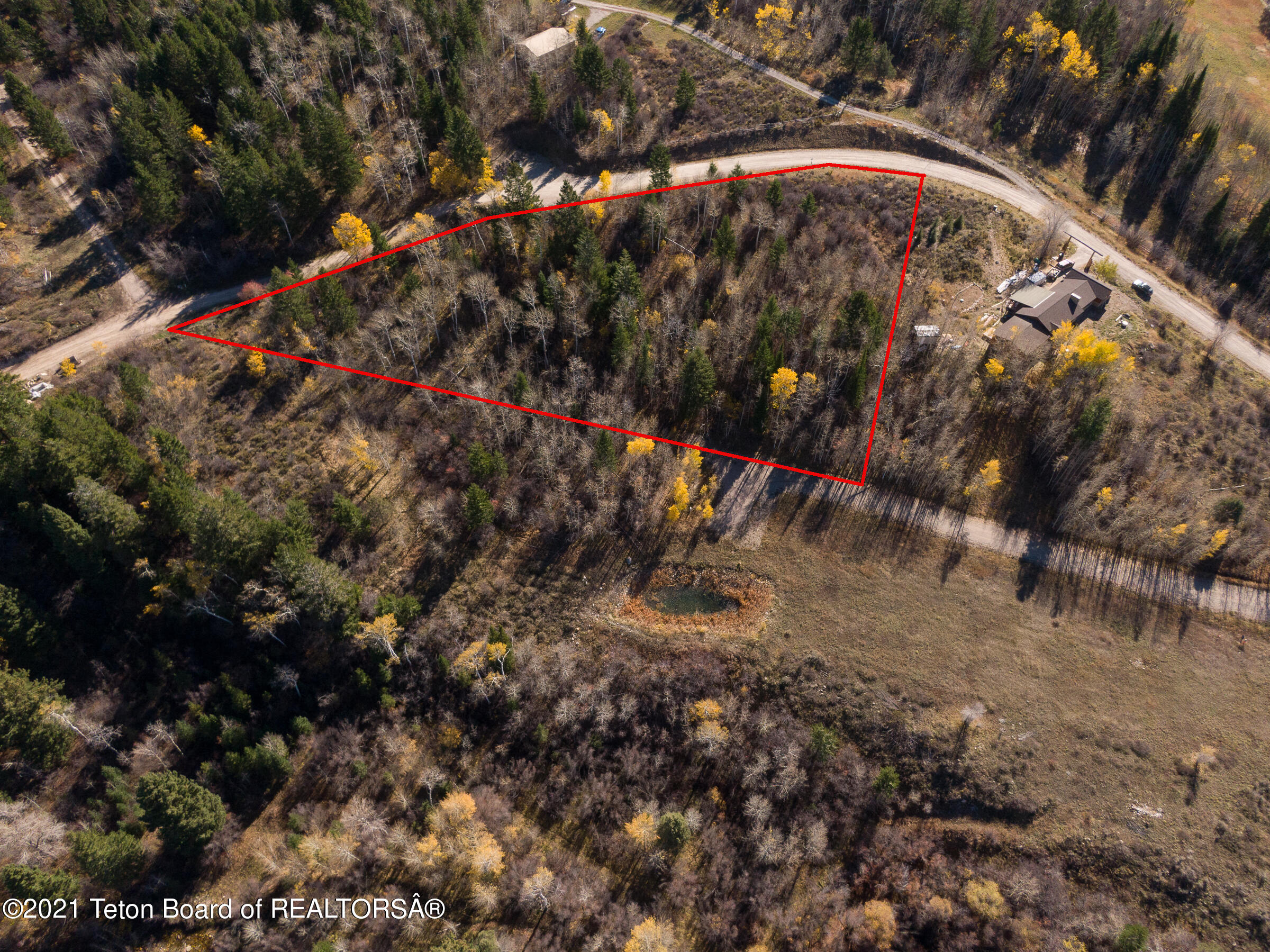 1780 East 5250 Street Victor, ID 83455 - Photo 10 of 36 Overlook Aerials Lot 17 with Boundary Li