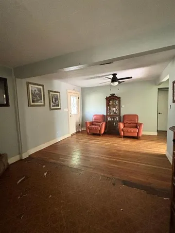 a bedroom with a bed and closet